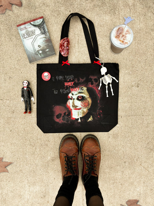 "psyc-hot-ic" heavyweight tote bag