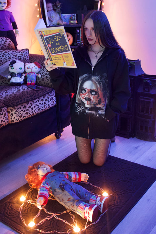 "Living Dead Girl" Zip Up Hoodie