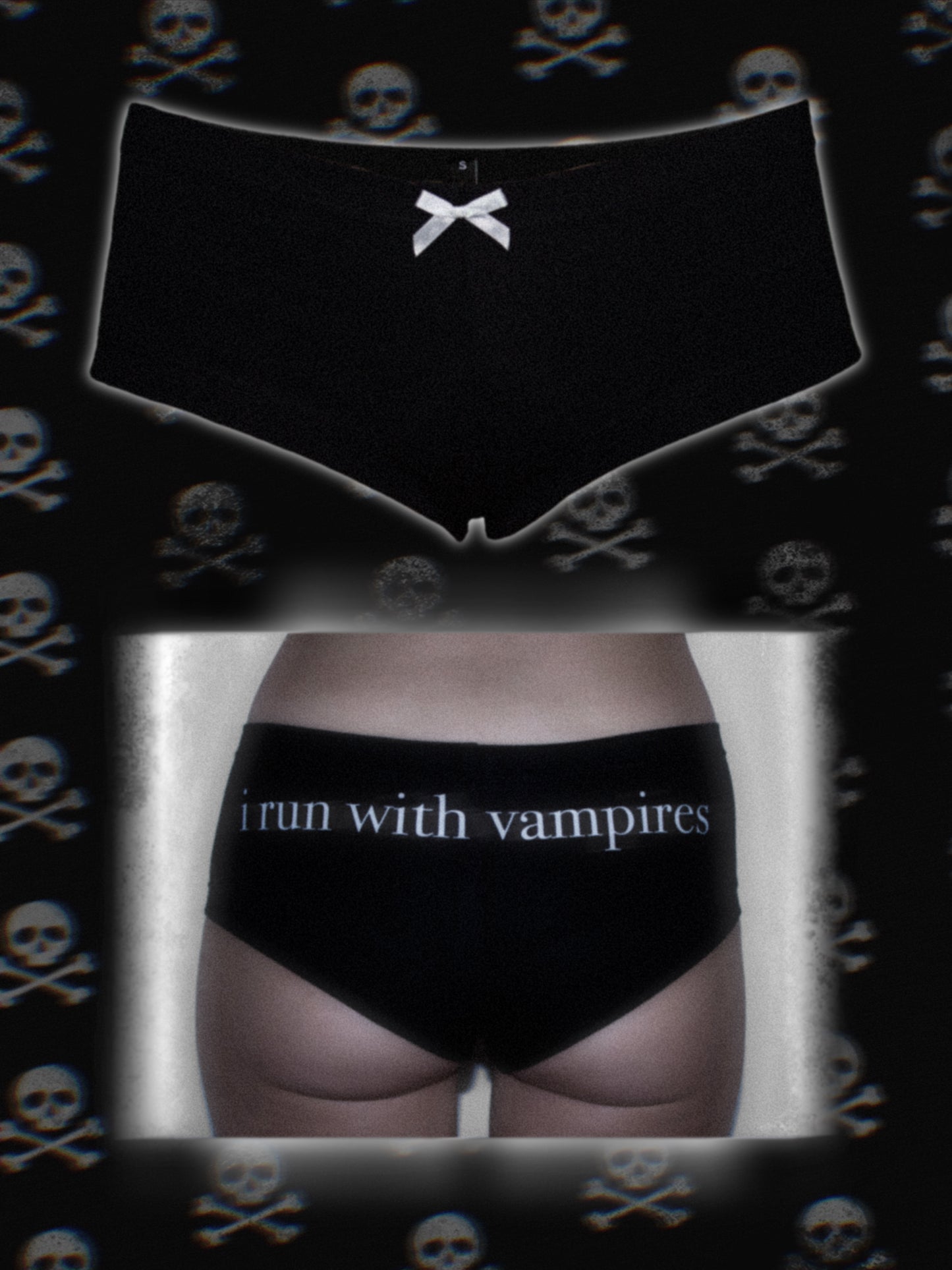 "vampire" boy shorts undies