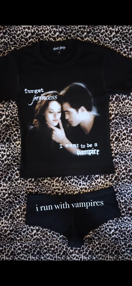 "vampire" baby tee
