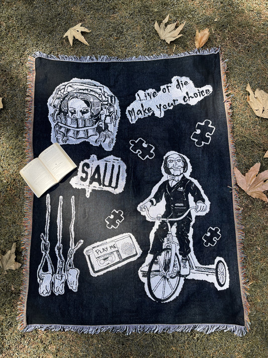 "Live or Di3" Woven Blanket