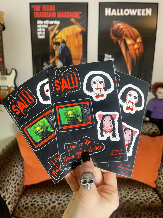 "Saw" Sticker Sheet