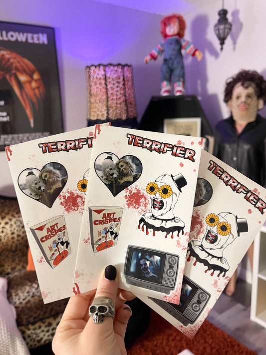 "Miles County Clown" 5 Sticker Sheet