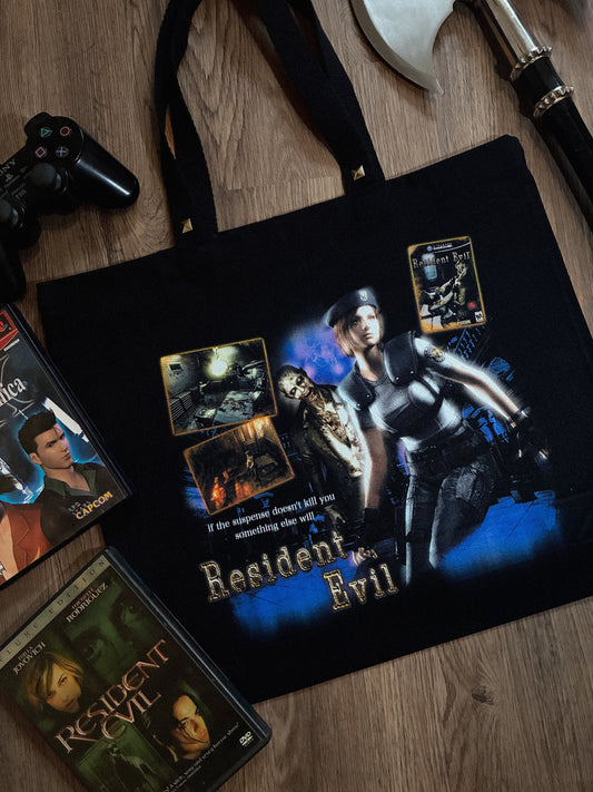 "resident evil" studded tote bag