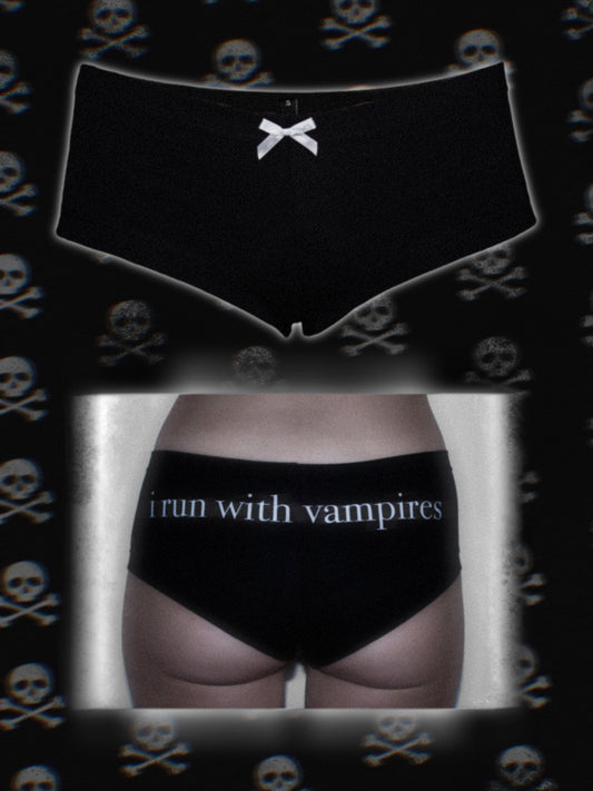 "vampire" boy shorts undies