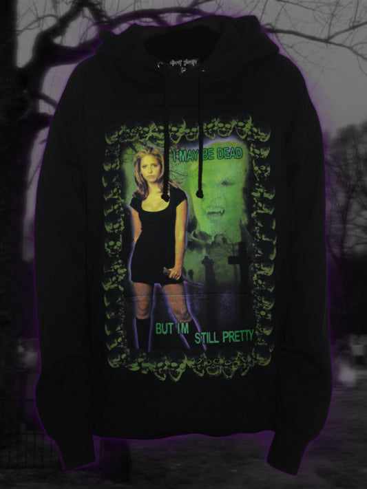 "d3ad but pretty" pullover hoodie
