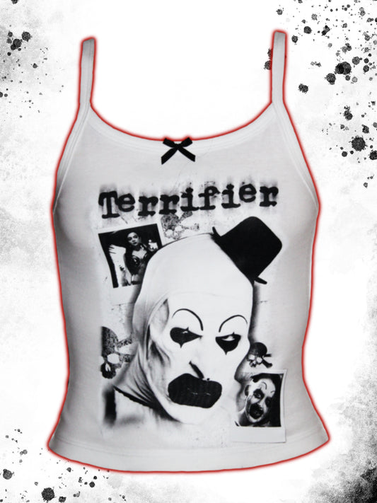 "terrified" baby tank top
