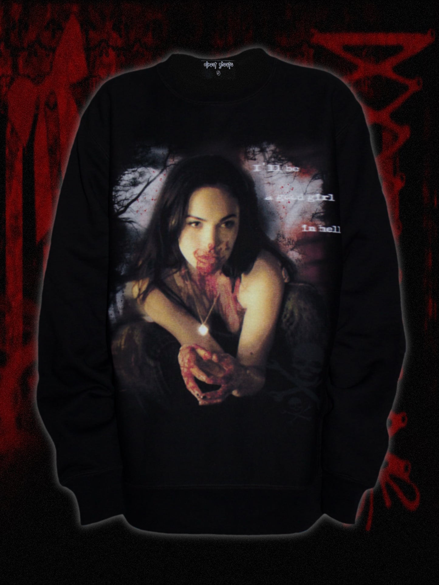 "good girl" crew neck