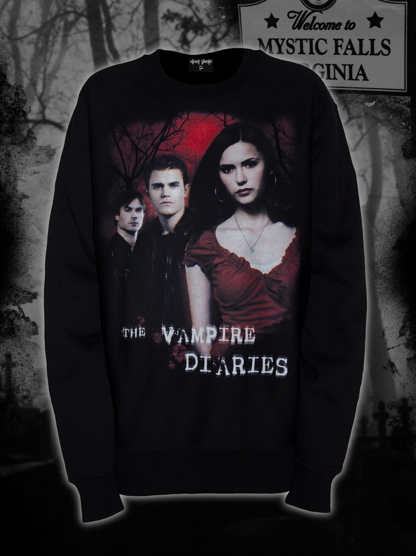 "vampire diaries" crew neck