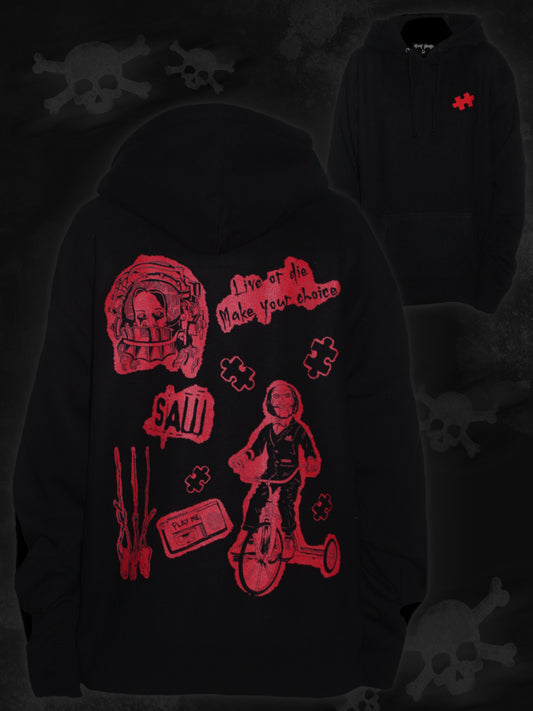 "play me" pullover hoodie