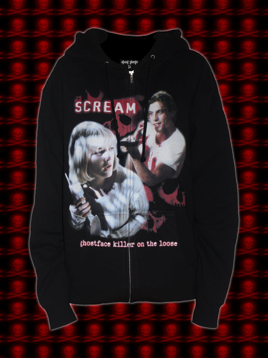 "on the loose" zip up hoodie