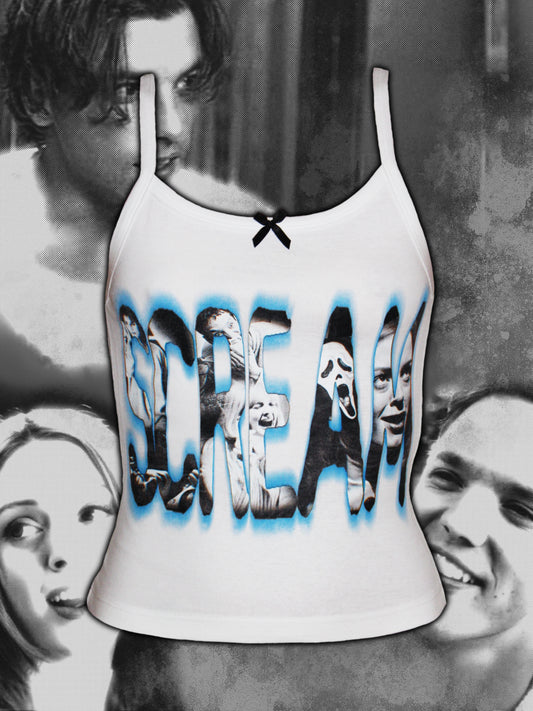 "scream" baby tank top