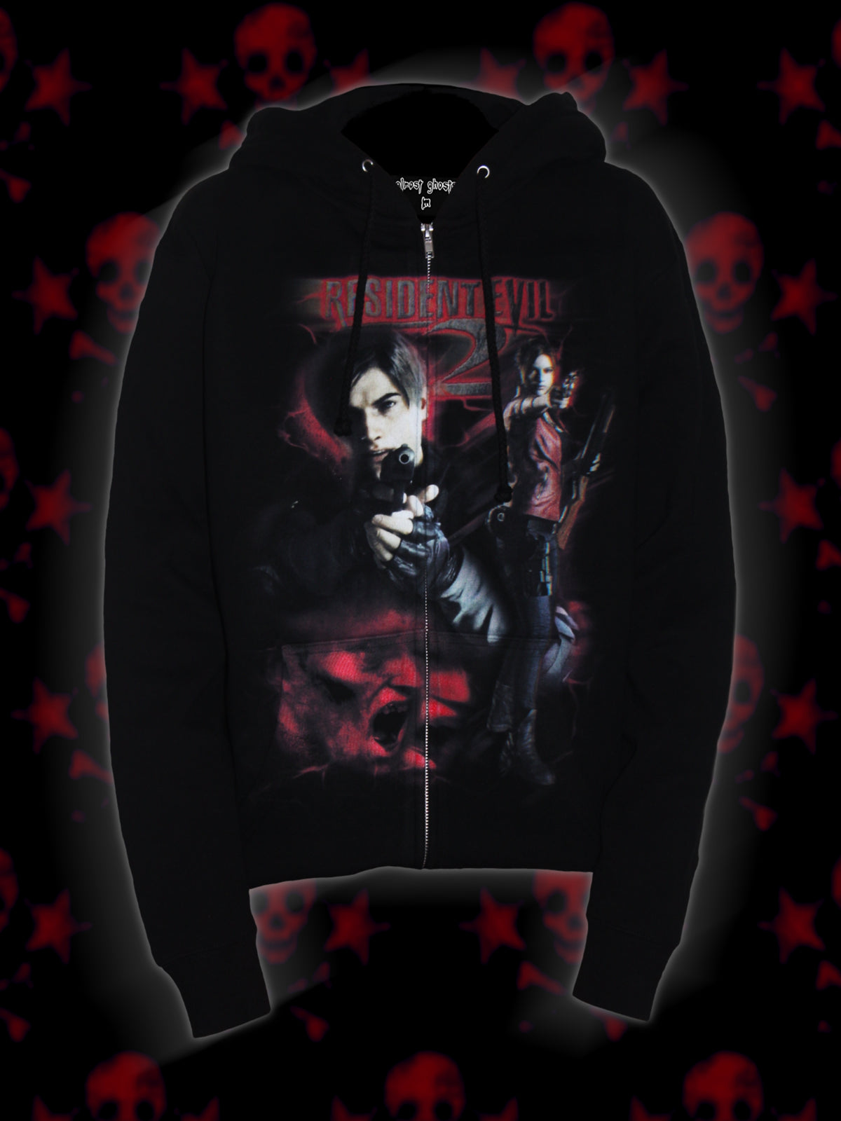 "re2" zip up hoodie