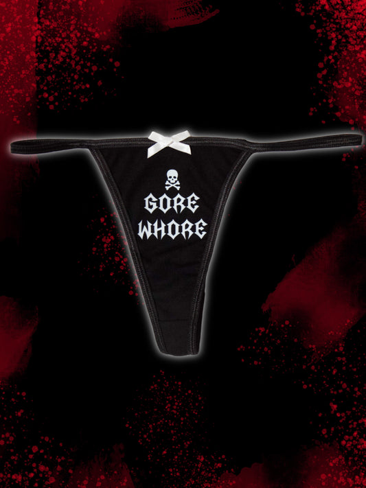 "Gore Whore" Skully Thong