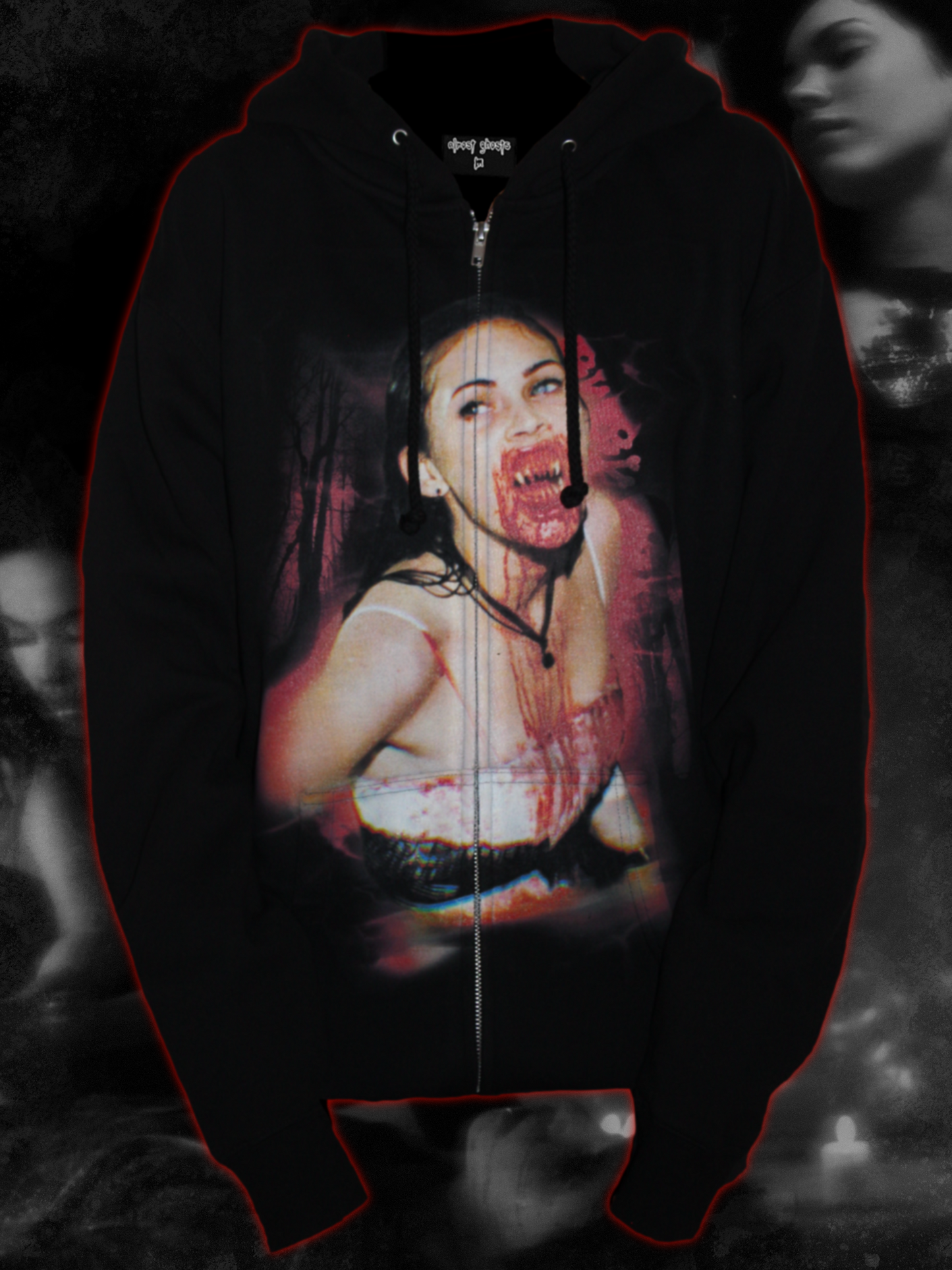 "cannibal 2" zip up hoodie